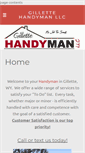 Mobile Screenshot of gillettehandyman.com